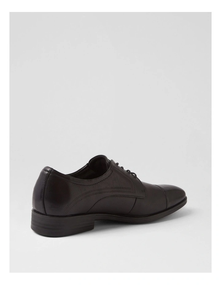 Volster Black Leather Lace Up Shoes image 3