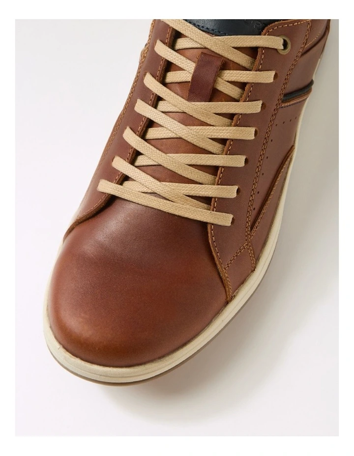 Jeb Cognac Leather Lace Up Shoes image 4