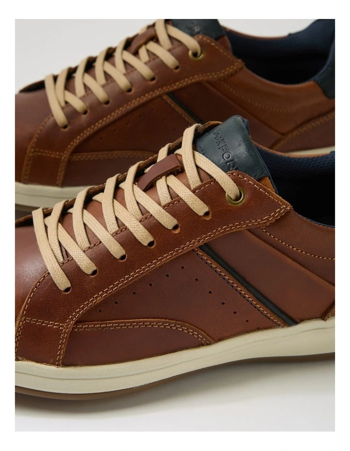 Jeb Cognac Leather Lace Up Shoes image 5