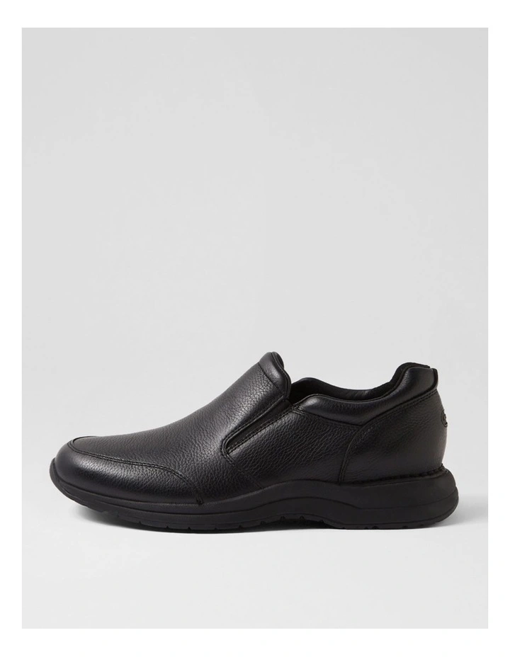 Edge Hill 2 Slip Black Leather Flat Shoes image 1