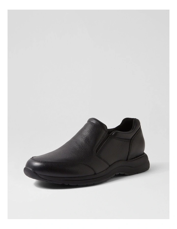 Edge Hill 2 Slip Black Leather Flat Shoes image 2