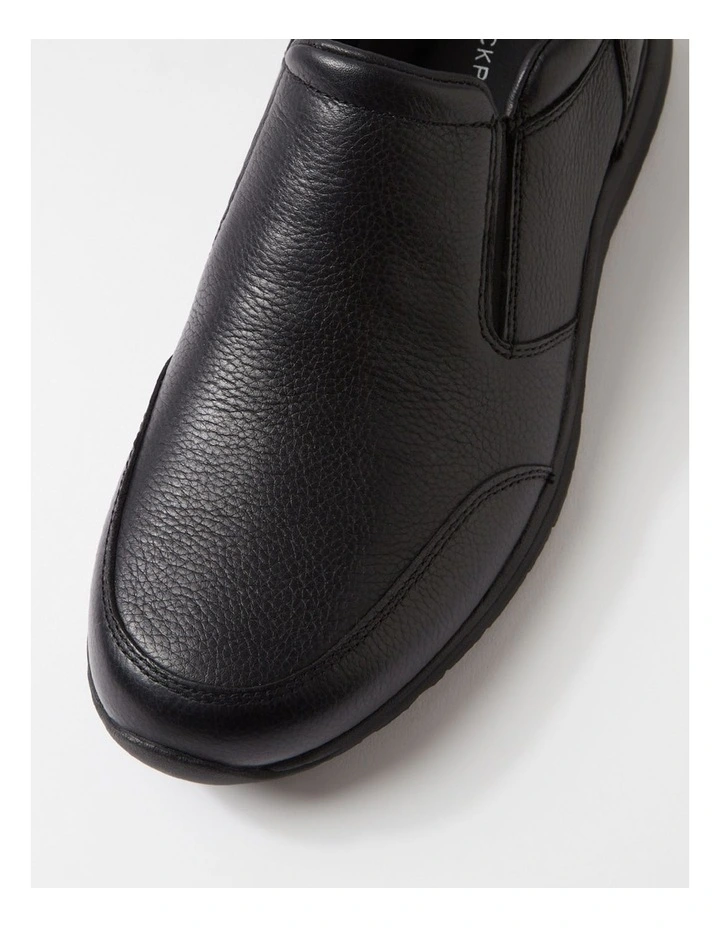 Edge Hill 2 Slip Black Leather Flat Shoes image 4
