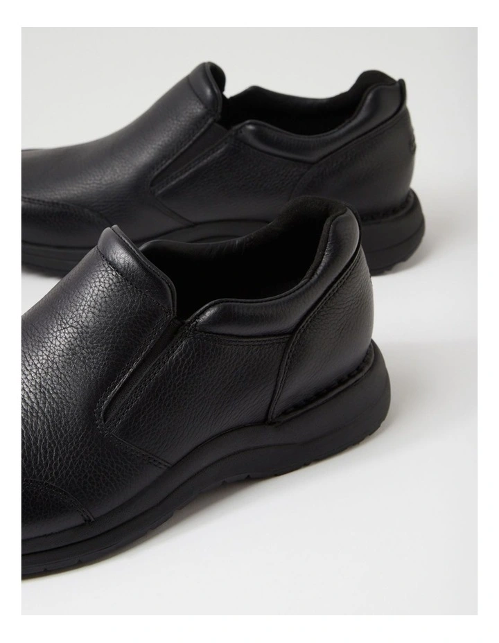 Edge Hill 2 Slip Black Leather Flat Shoes image 5