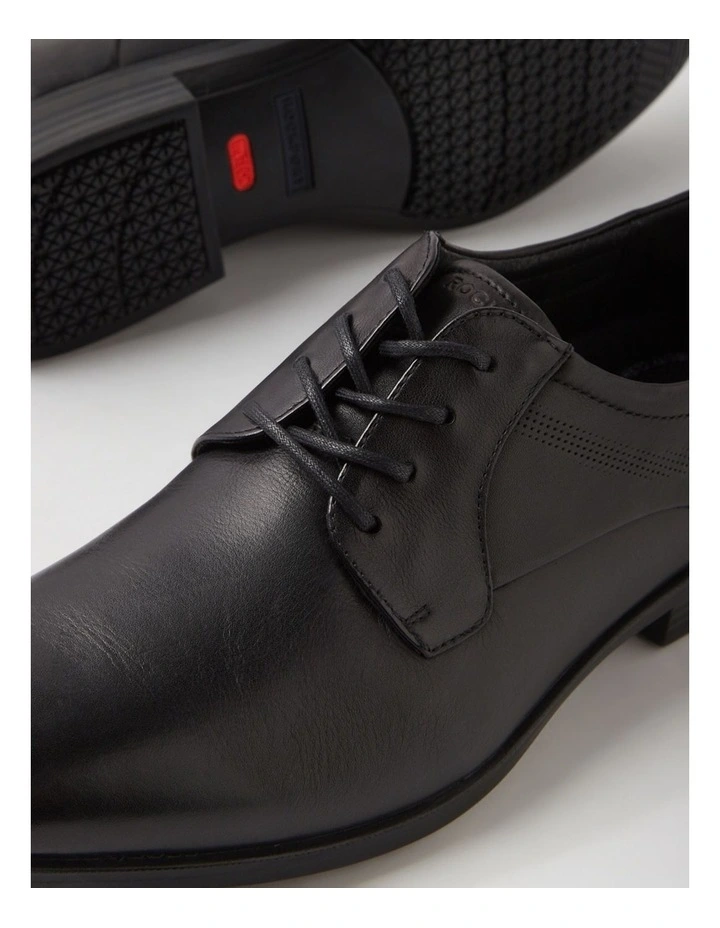 Volwell Black Leather Lace Up Shoes image 5
