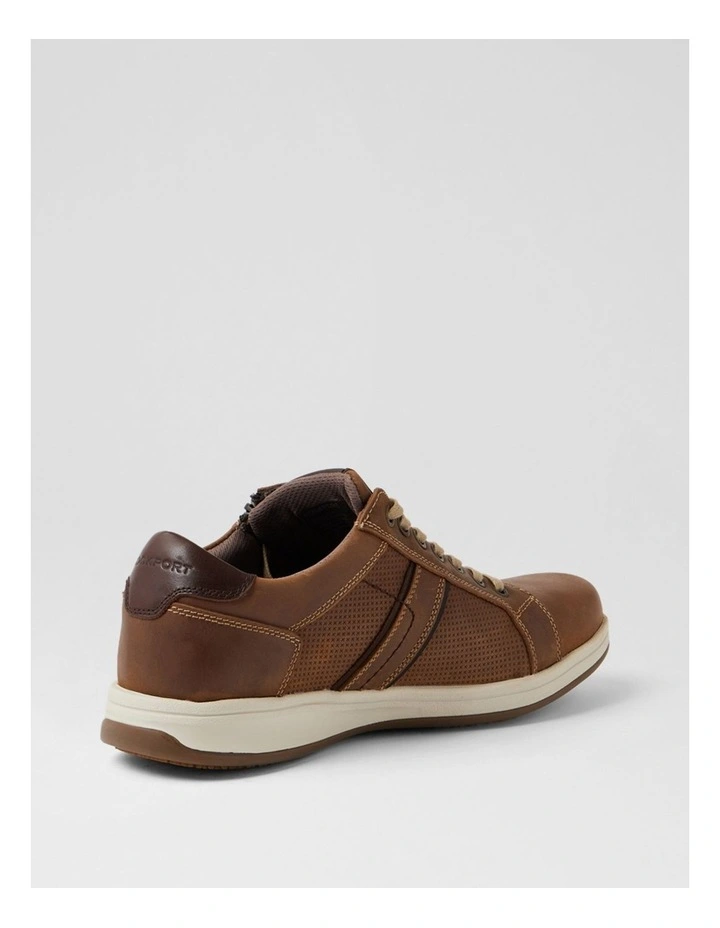 Jeraldo Taupe Crazyhorse Leather Lace Up Flats image 3