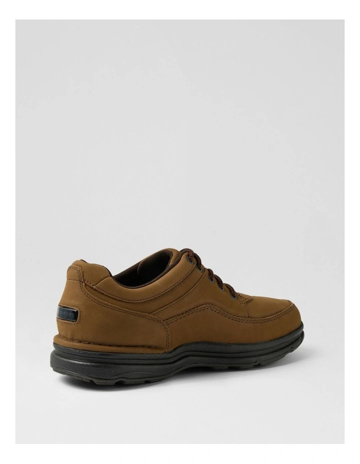World Tour Classic Mens Chocolate Nubuck Lace Up Shoes image 3