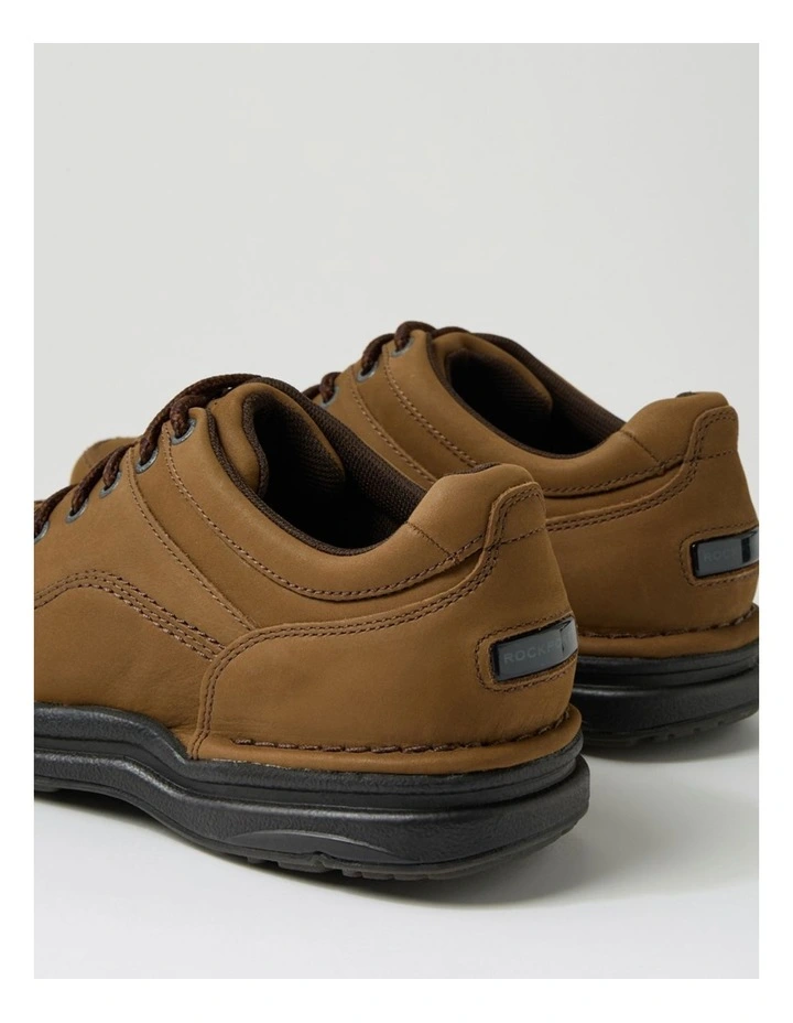 World Tour Classic Mens Chocolate Nubuck Lace Up Shoes image 6
