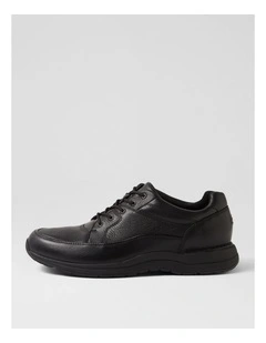 Edge Hill 2 Black Leather Lace Up Sneakers