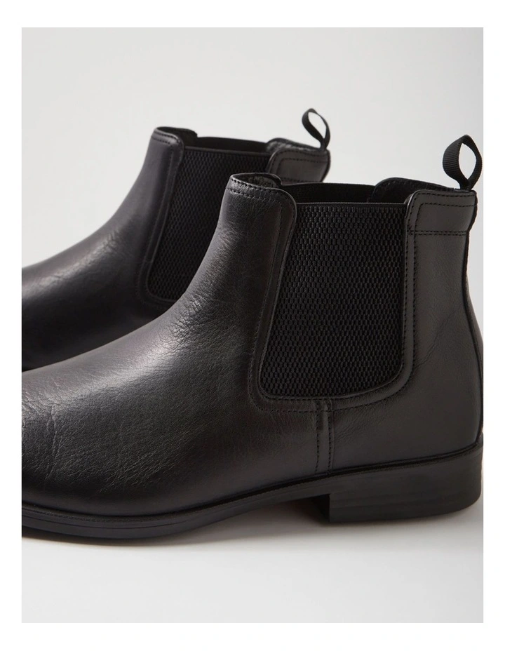 Volga Black Leather Chelsea Boots image 5