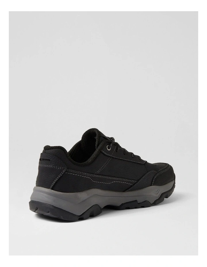 Eastern Black Leather Lace Up Shoes image 3