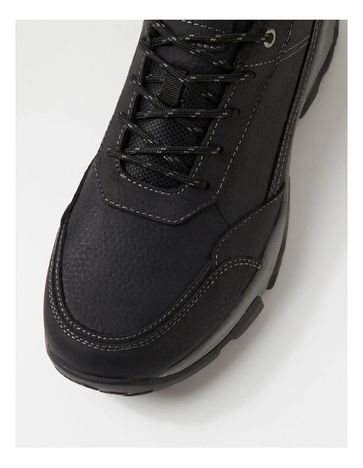 Eastern Black Leather Lace Up Shoes image 4