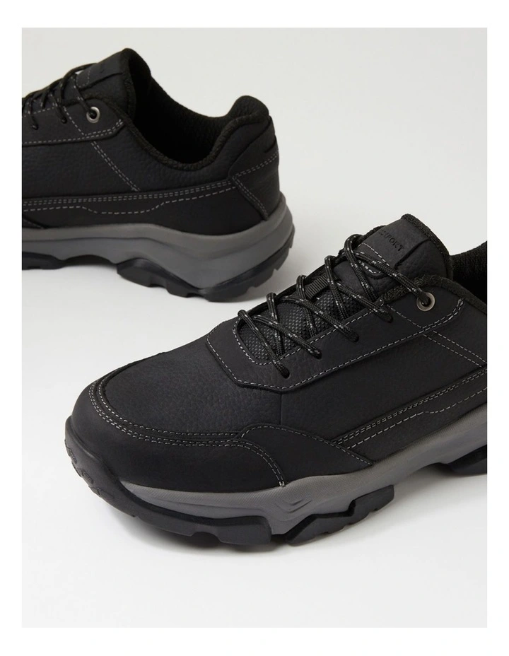 Eastern Black Leather Lace Up Shoes image 5