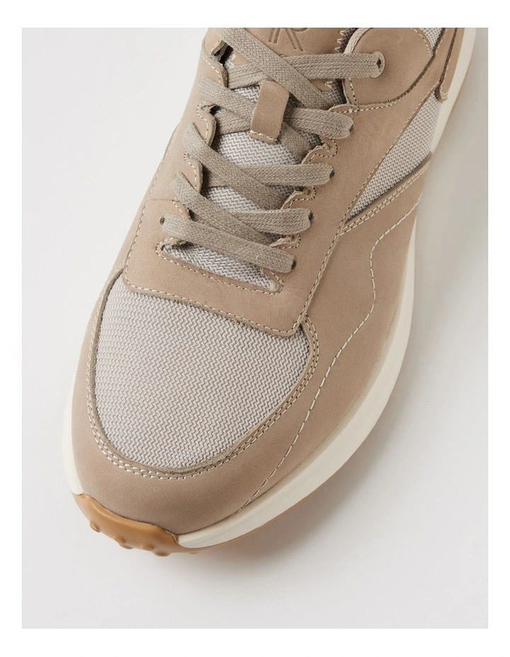 Harmont Sand Leather Sneakers image 4