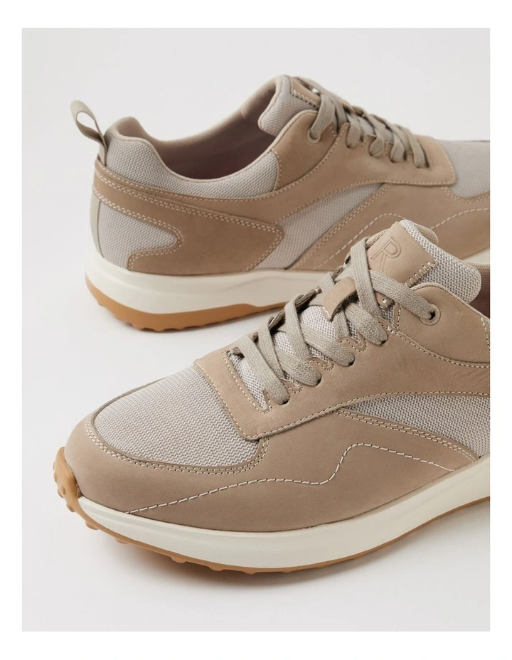 Harmont Sand Leather Sneakers image 5