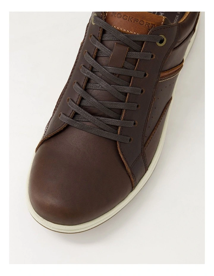 Jeb Chocolate Leather Lace Up Flats image 4
