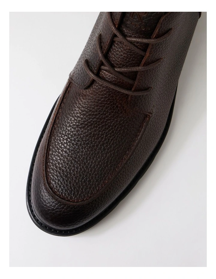 Gretch Brown Leather Lace Up Boots image 4
