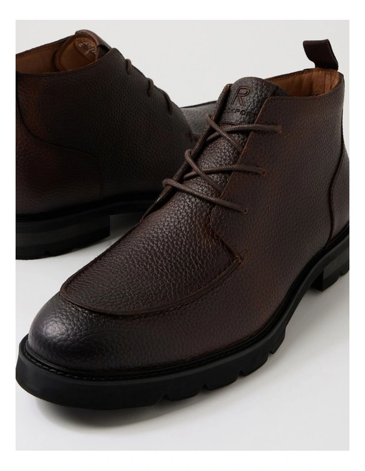 Gretch Brown Leather Lace Up Boots image 5