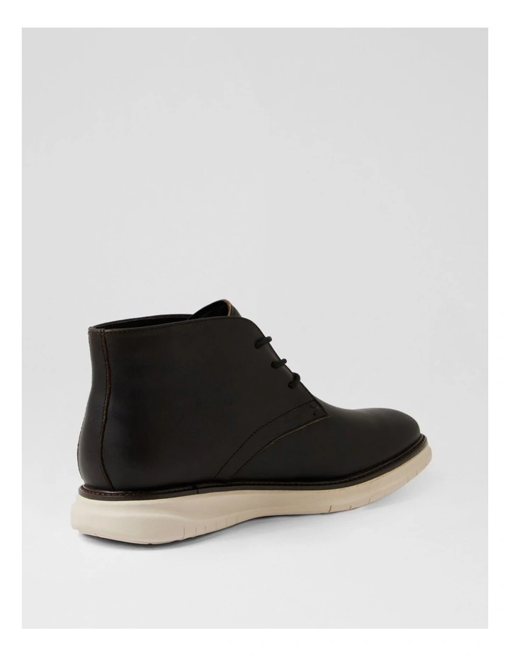 Dolittle Black Leather Lace Up Boots image 3