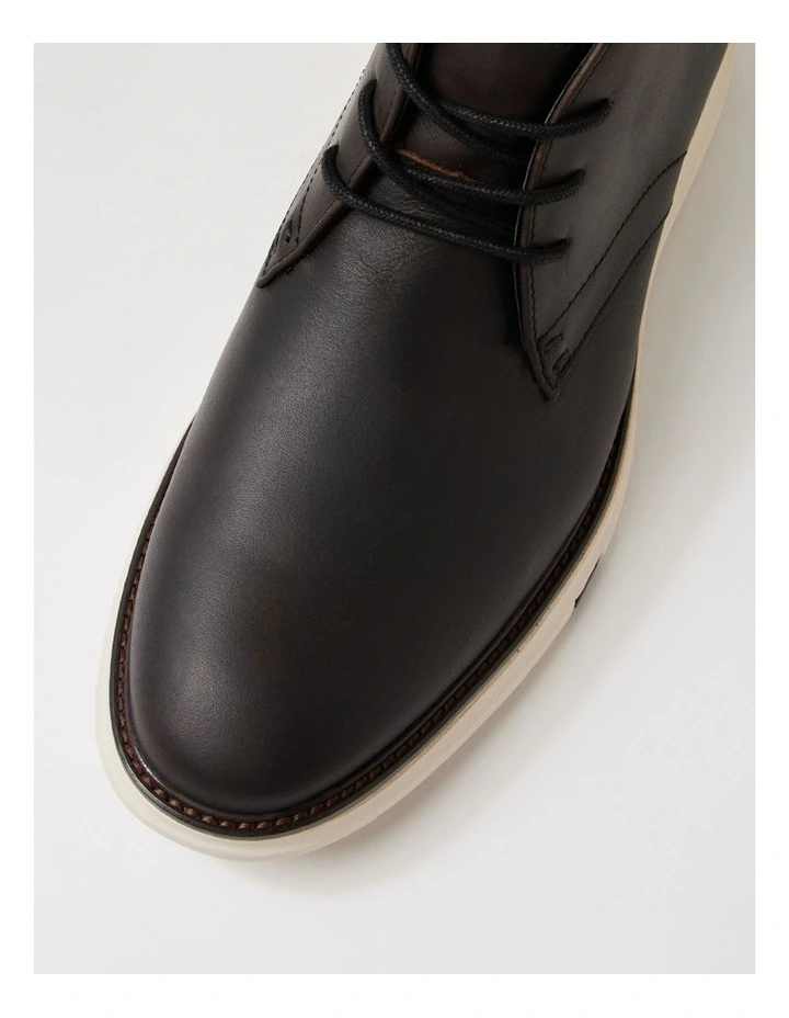 Dolittle Black Leather Lace Up Boots image 4