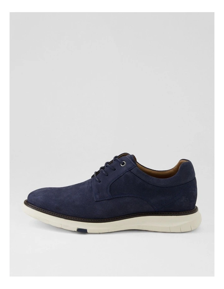 Dofoe Navy Nubuck Lace Up Flats image 1
