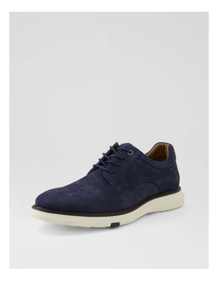 Dofoe Navy Nubuck Lace Up Flats image 2