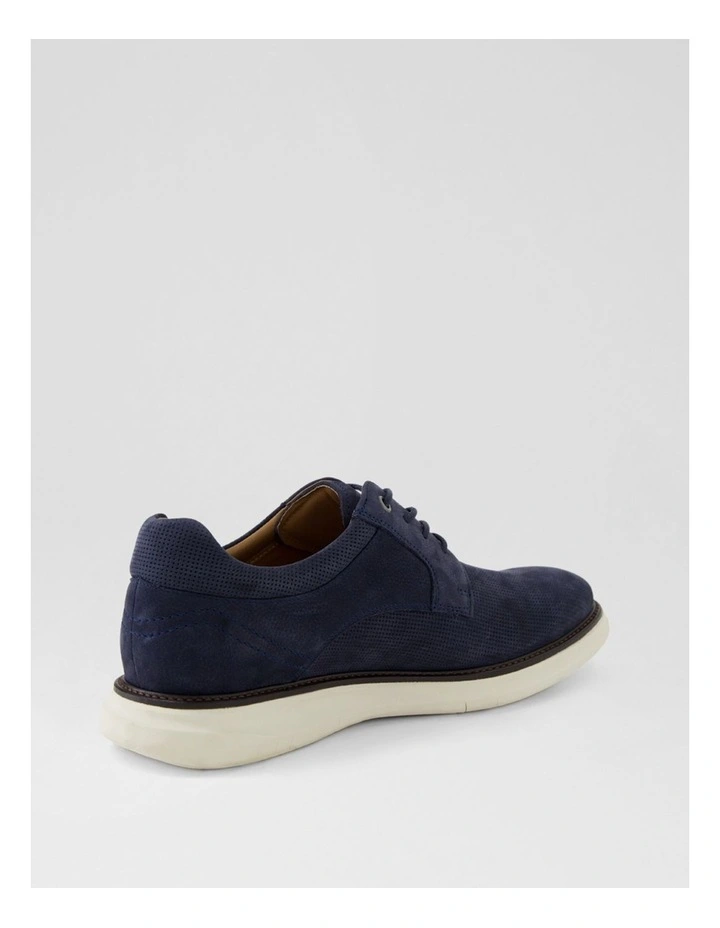 Dofoe Navy Nubuck Lace Up Flats image 3