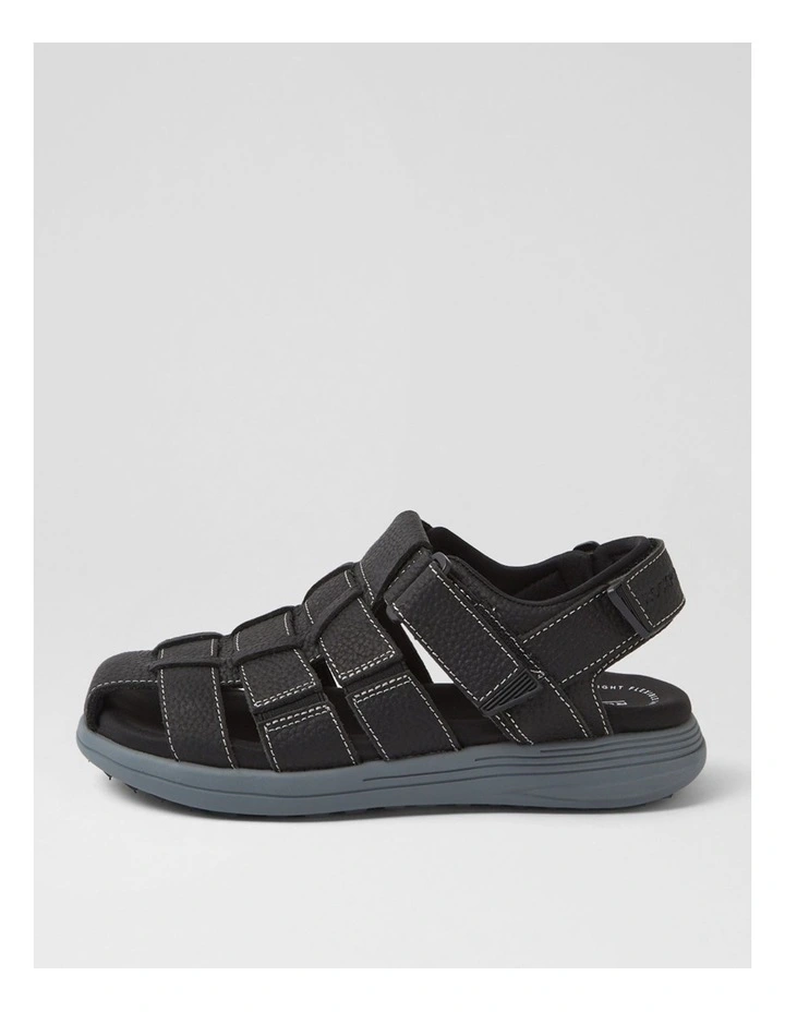 Hampshire Black Leather Sandals image 1