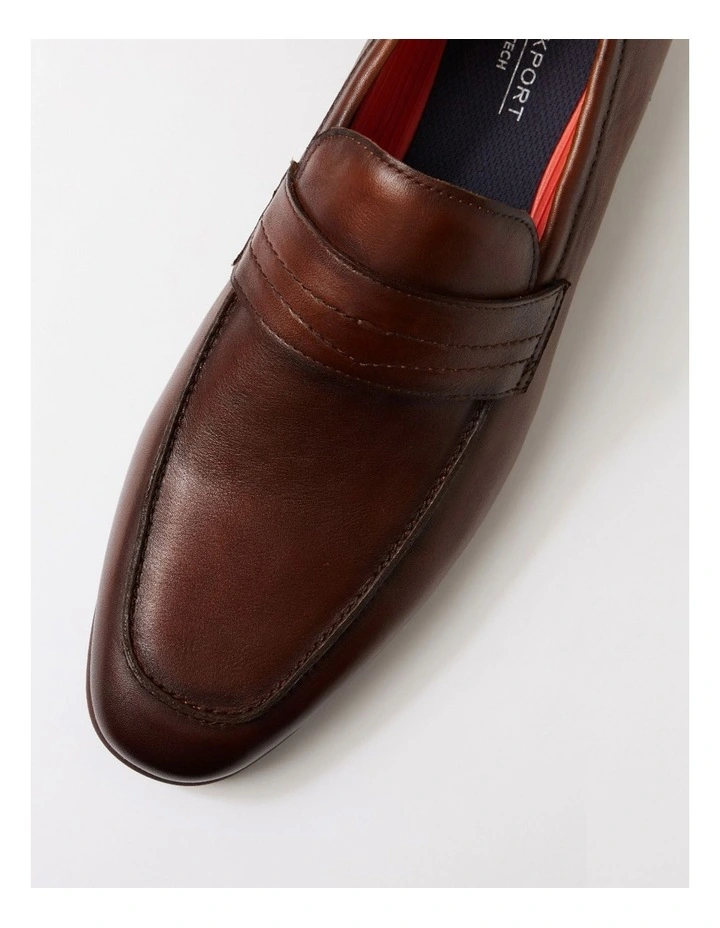 Uptown Cognac Leather Flat Shoes image 4