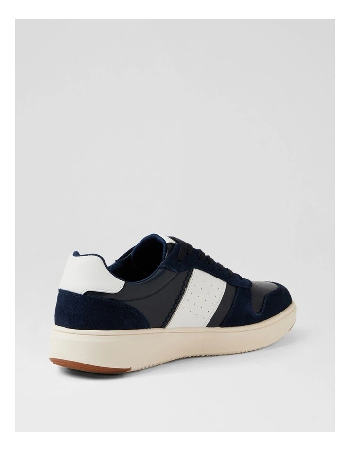 Colway Navy White Suede Sneakers image 3