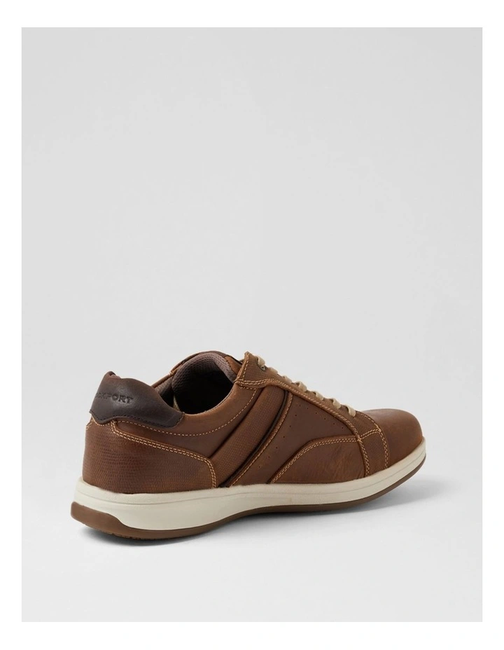 Jeb Taupe Crazyhorse Leather Lace Up Flats image 3