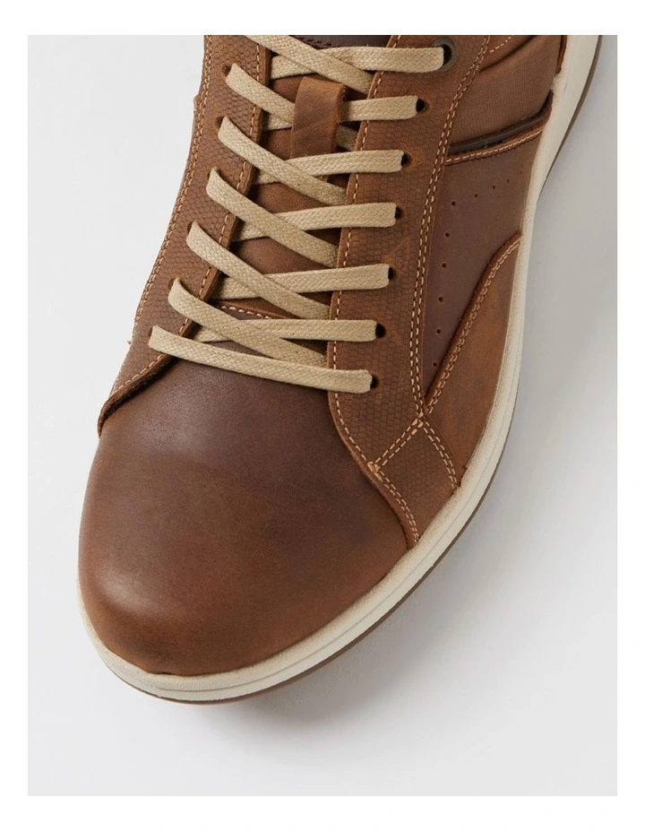 Jeb Taupe Crazyhorse Leather Lace Up Flats image 4