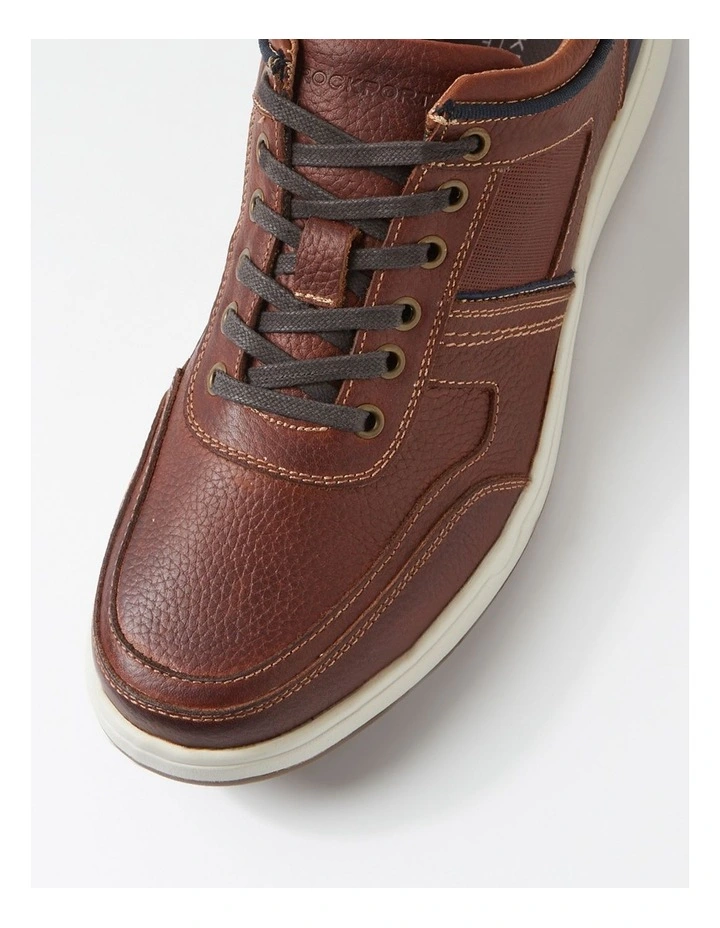Zeus Cognac Leather Sneakers image 4