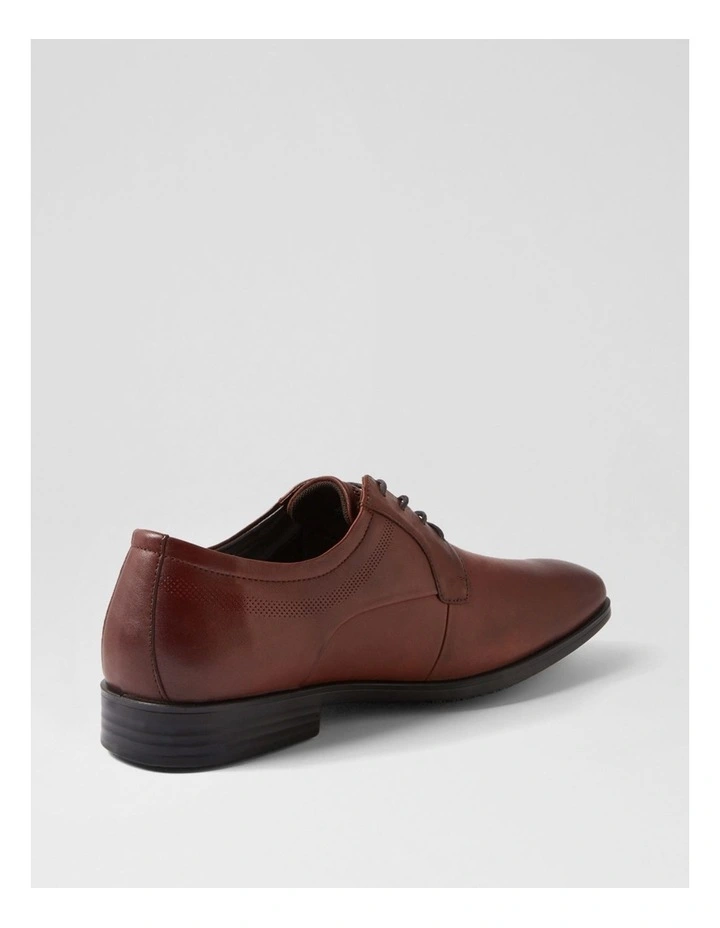 Volwell Tan Leather Lace Up Flats image 3