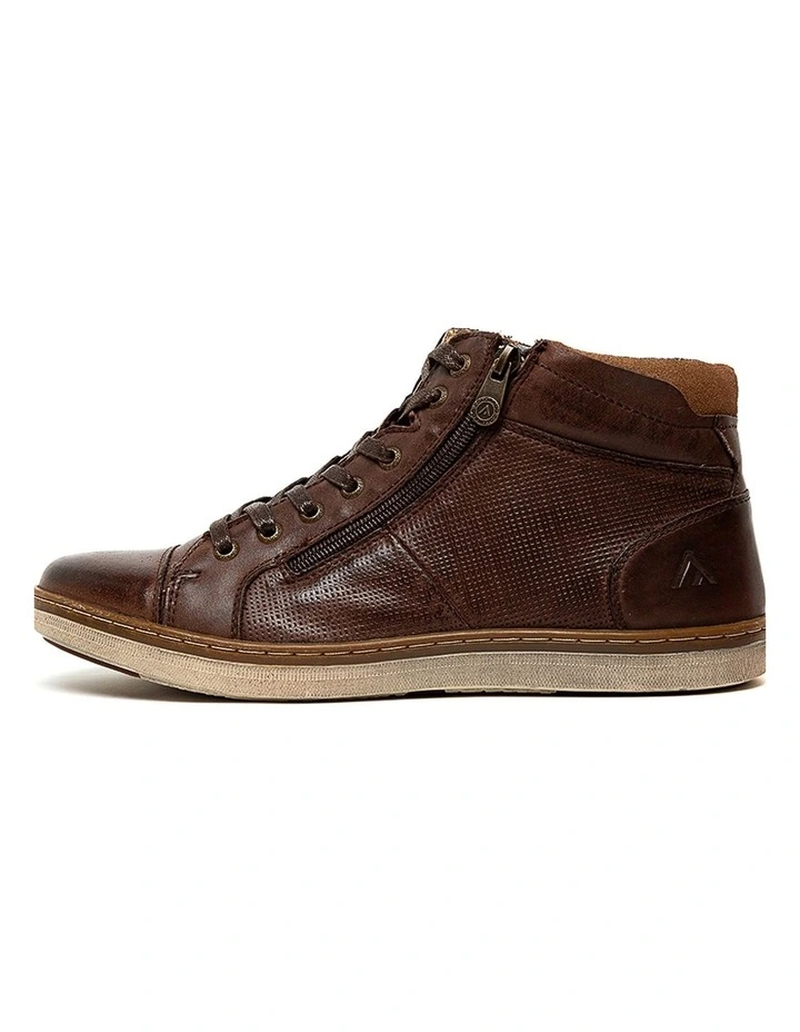 Tivoli Brown Leather Ankle Boots image 1