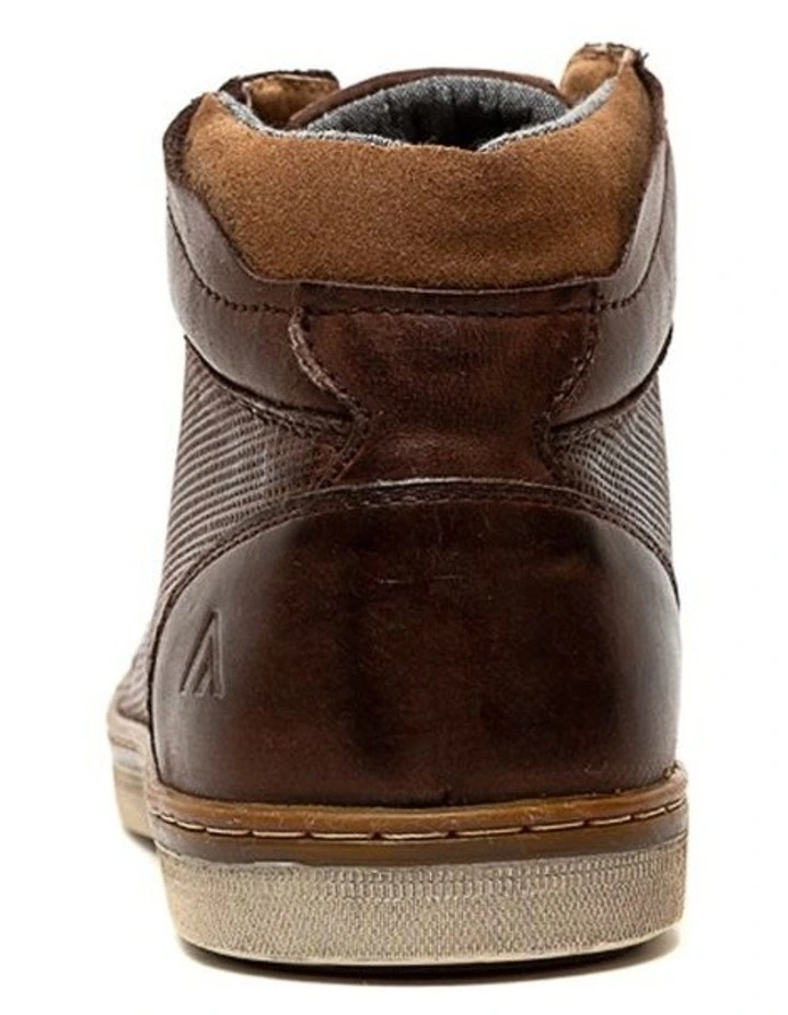Tivoli Brown Leather Ankle Boots image 3