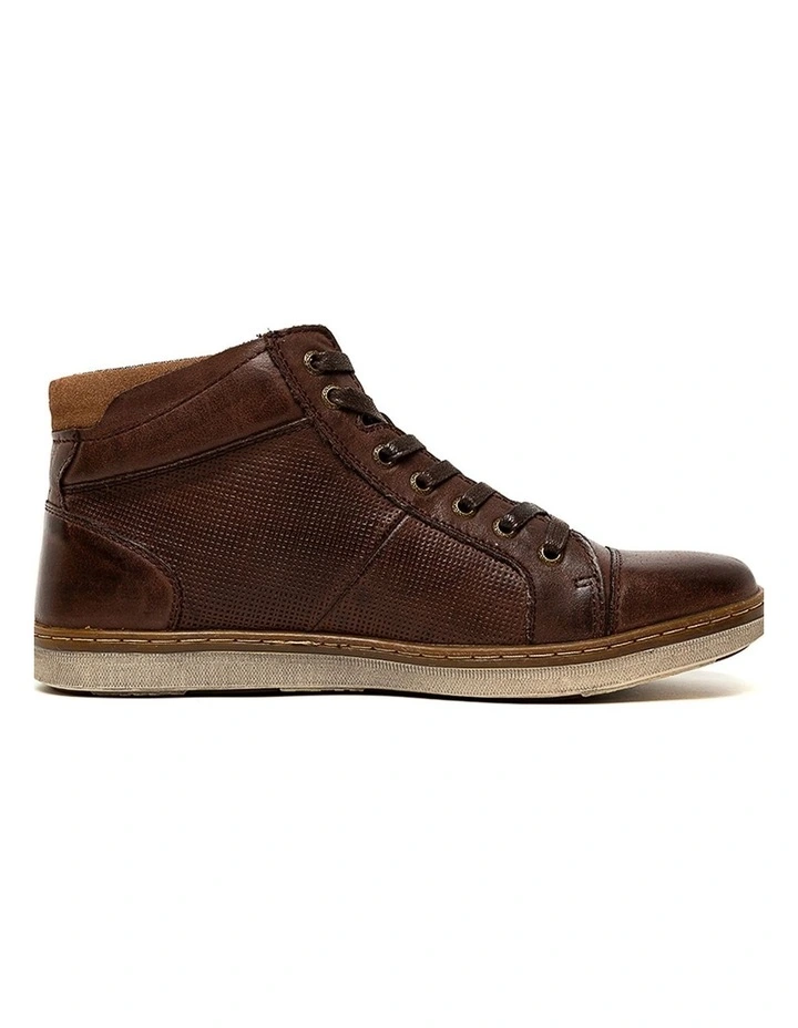 Tivoli Brown Leather Ankle Boots image 4