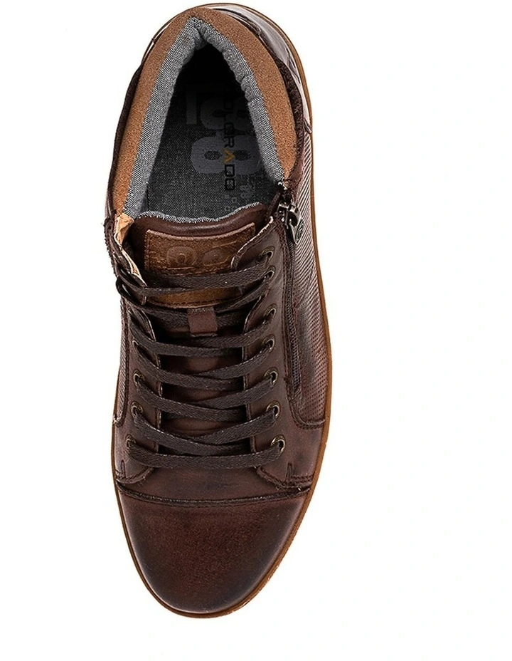 Tivoli Brown Leather Ankle Boots image 5
