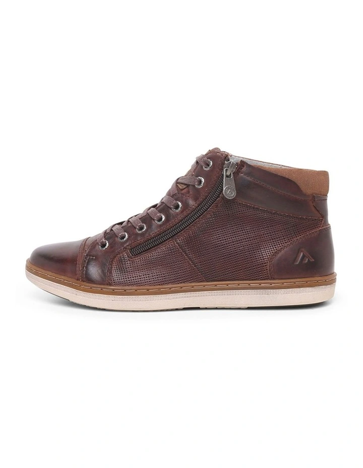 Tivoli Brown Leather Ankle Boots image 6