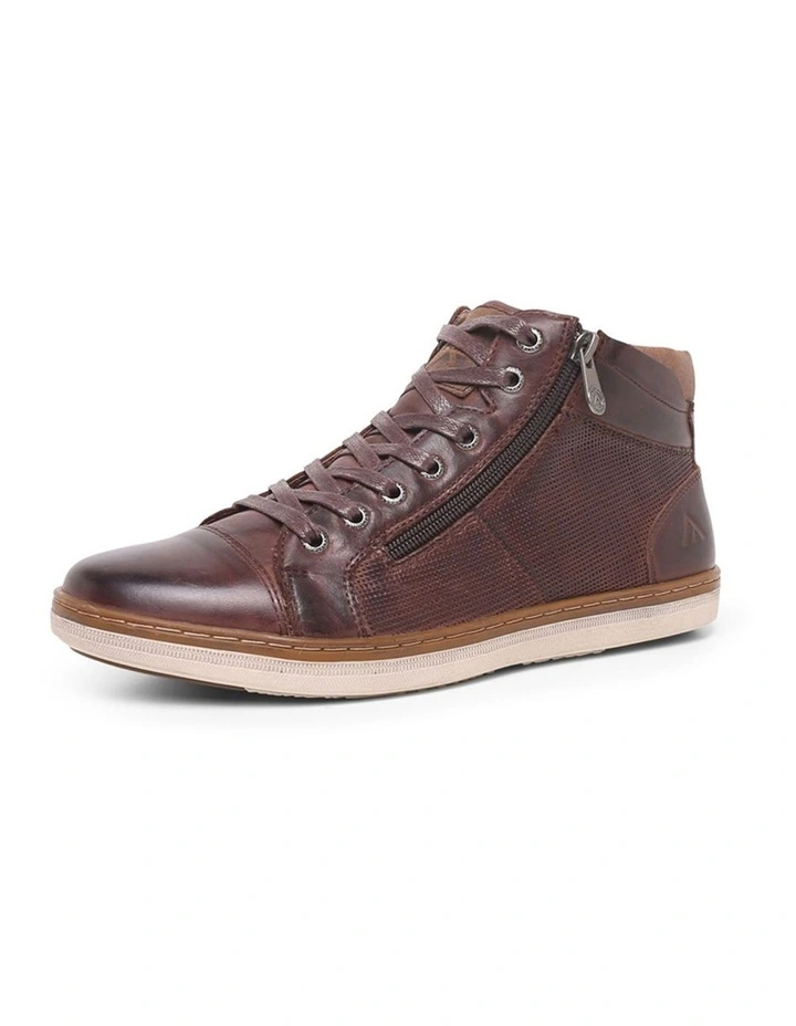 Tivoli Brown Leather Ankle Boots image 7