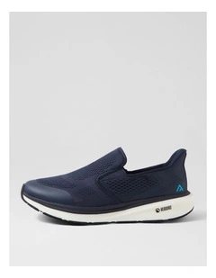 Luman Navy Mesh Sneakers