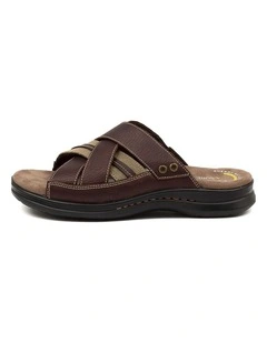 IVORY CHOC TUMBLE LEATHER