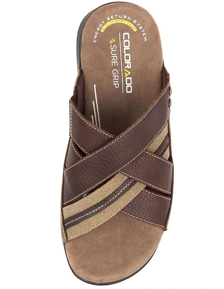 IVORY CHOC TUMBLE LEATHER image 4