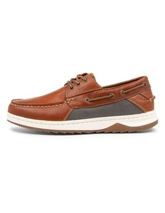 Gull Tan Leather Boat Shoes