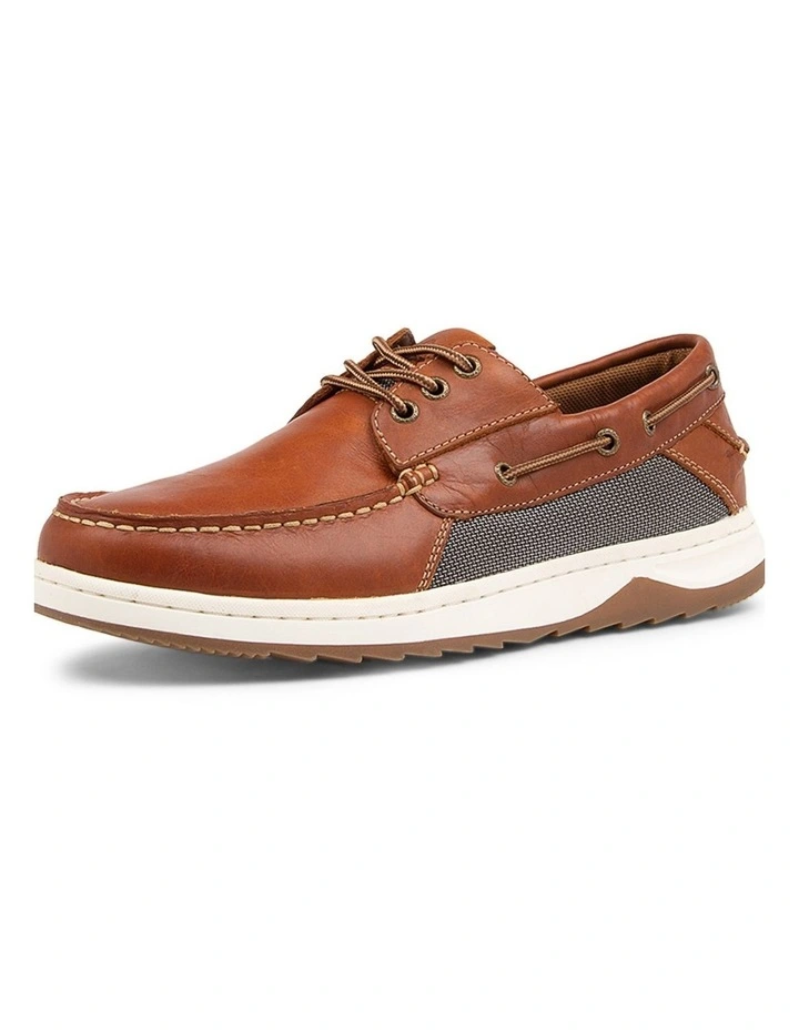 Gull Tan Leather Boat Shoes image 2