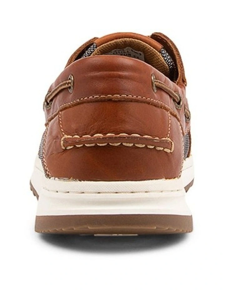 Gull Tan Leather Boat Shoes image 3