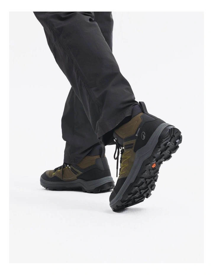 Decathlon - Mens high-rise waterproof hiking boots - MH100 Black image 4