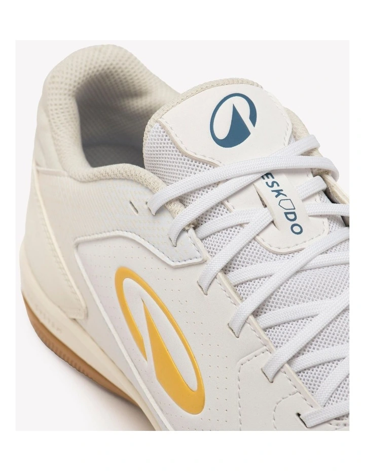 Decathlon - Adult Futsal Shoes Eskudo Club Sala - White/Ivory image 5