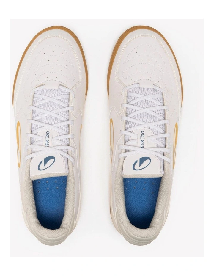 Decathlon - Adult Futsal Shoes Eskudo Club Sala - White/Ivory image 6