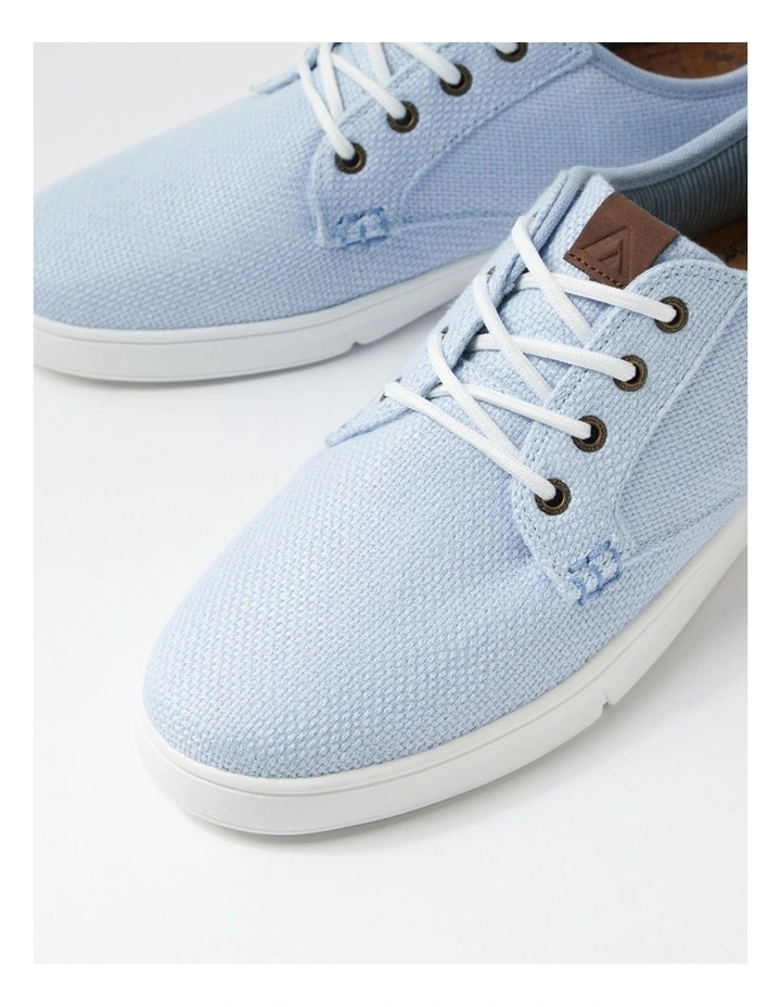 Albatross Mw Sky Blue Weave Canvas Sneakers image 5
