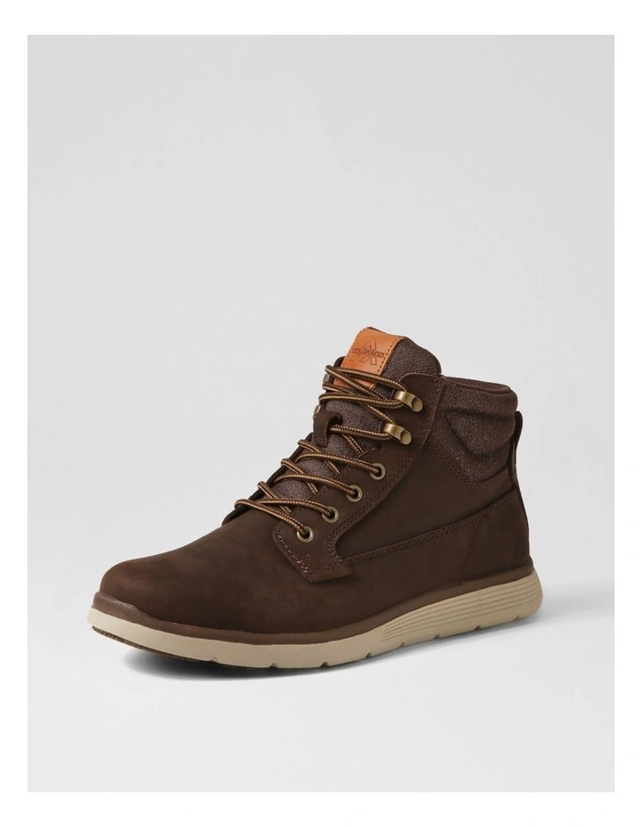 Yrbud Dark Brown Crazyhorse Leather Lace Up Boots image 2